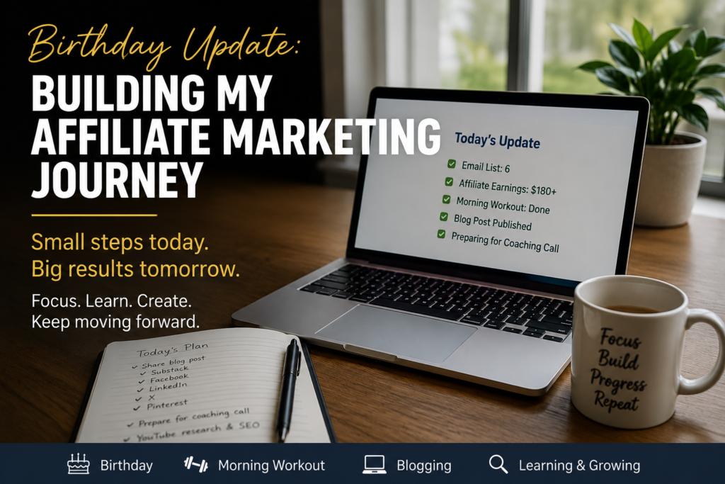 Birthday Update: My Affiliate Marketing Journey