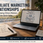 Affiliate marketing relationships and email list growth through trust, list building and online business connections