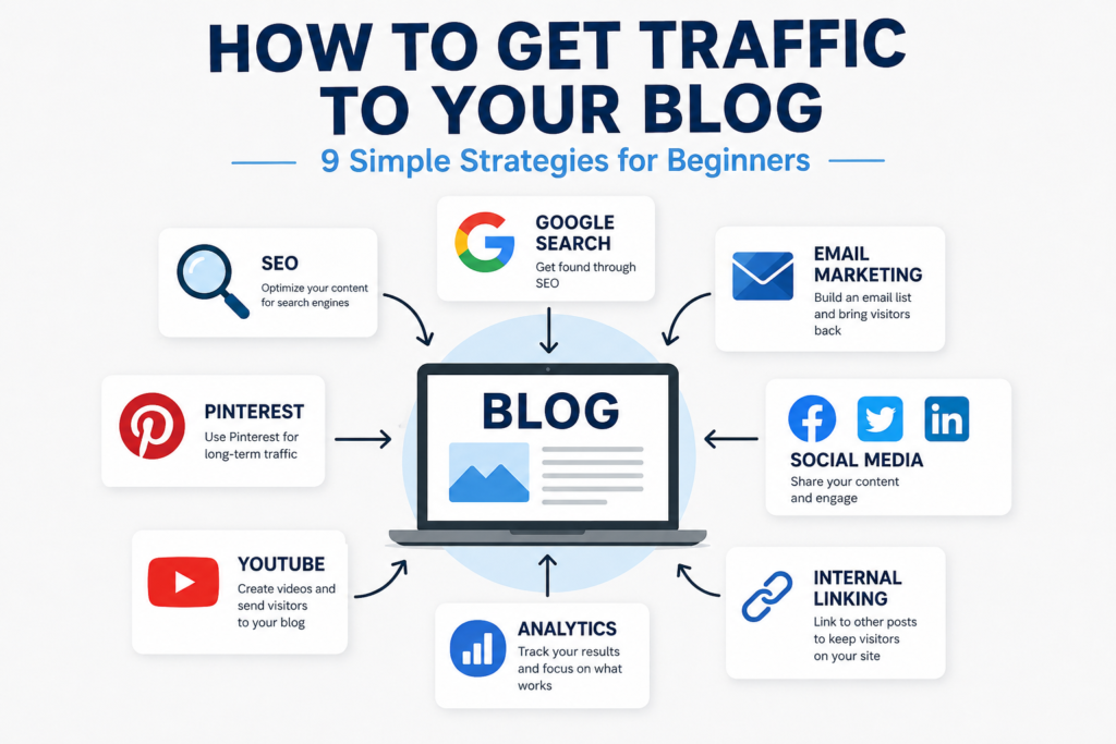 How to get traffic to your blog with nine simple strategies