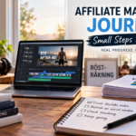 Affiliate marketing journey with YouTube editing, vote counting and small steps forward in online business